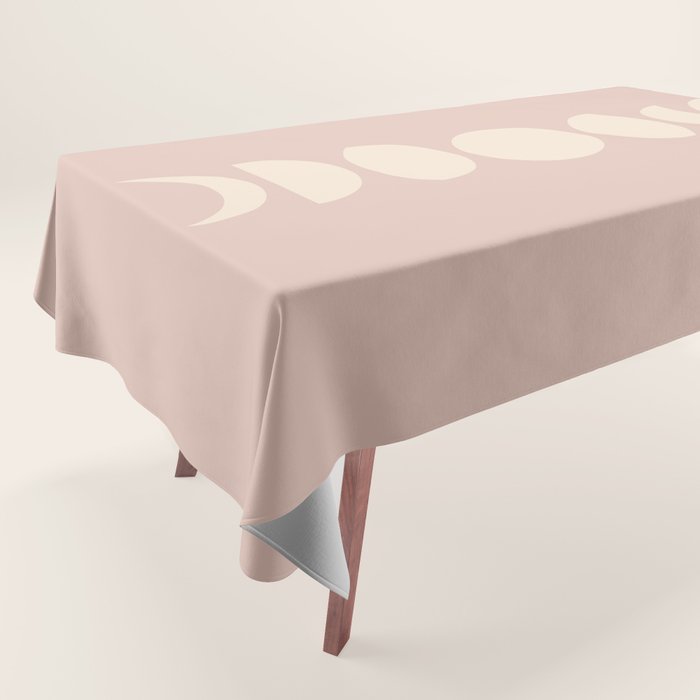 Minimal Moon Phases IV Tablecloth Gallery Image 1