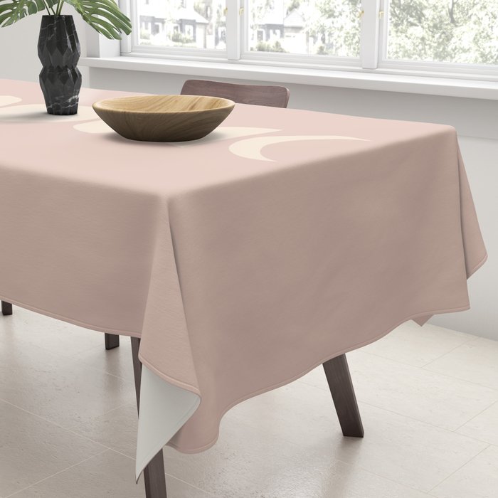 Minimal Moon Phases IV Tablecloth Gallery Image 3