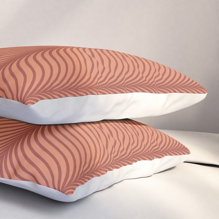 Elysian V Terracotta Pillow Sham Gallery Image 3