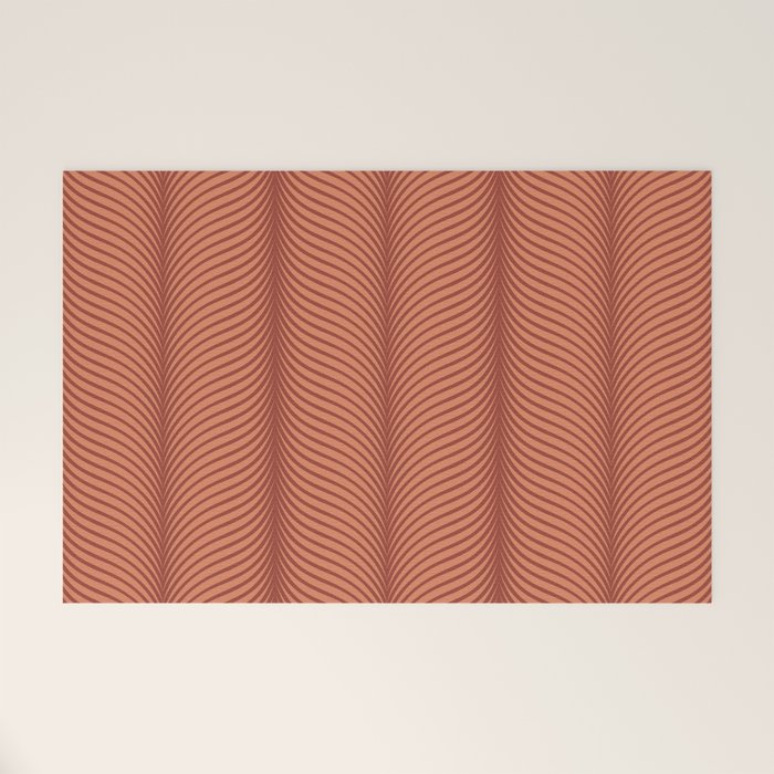 Elysian V Terracotta Welcome Mat Gallery Image 1