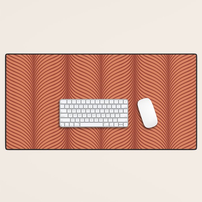 Elysian V Terracotta Desk Mat Gallery Image 1