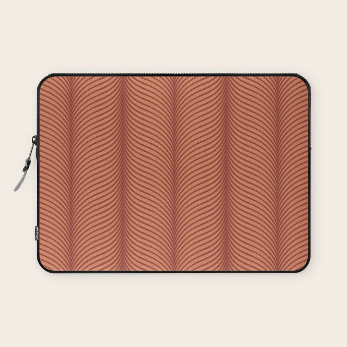 Elysian V Terracotta Laptop Sleeve Gallery Image 1
