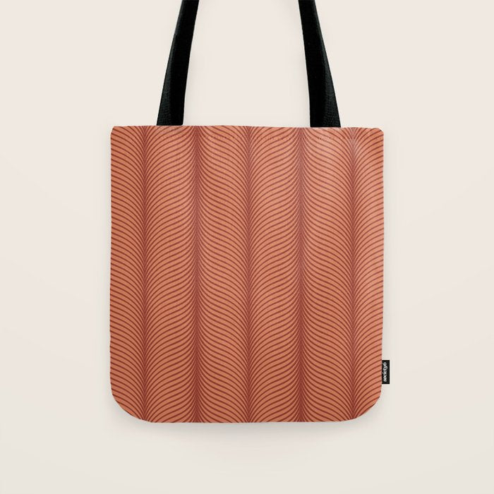 Elysian V Terracotta Tote Bag Gallery Image 1