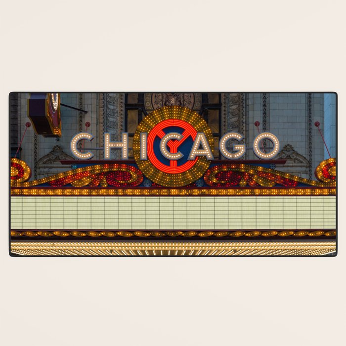 Glowing Chicago Desk Mat Gallery Image 3