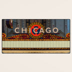 Glowing Chicago Desk Mat Gallery Image 3