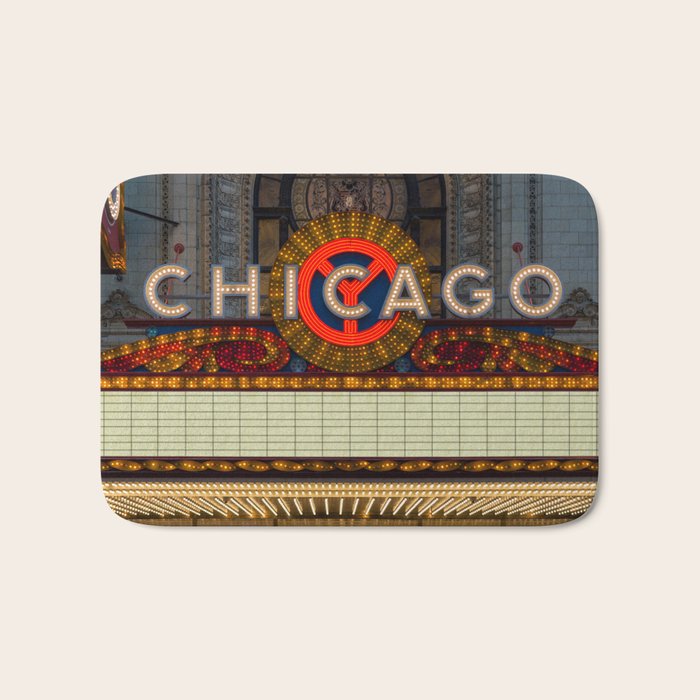 Glowing Chicago Bath Mat Gallery Image 1
