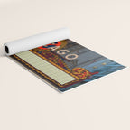Glowing Chicago Yoga Mat Gallery Image 2