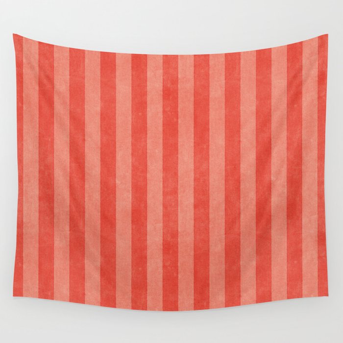 STRIPES - 004 - red Wall Tapestry Gallery Image 4