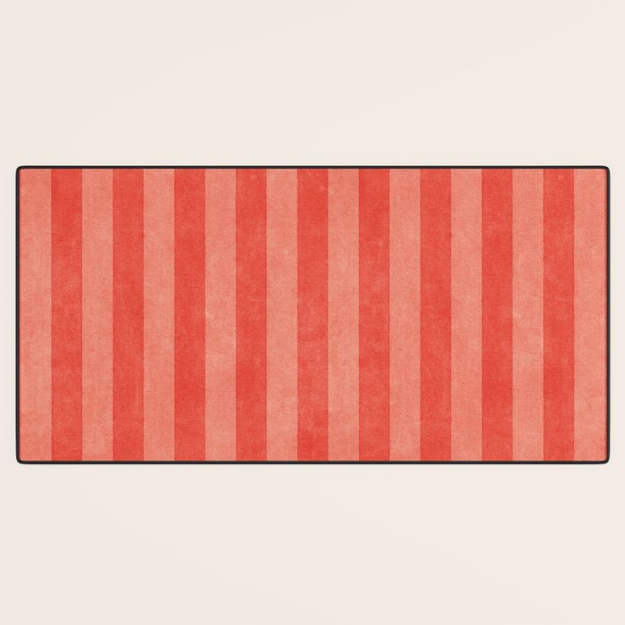 STRIPES - 004 - red Desk Mat Gallery Image 3