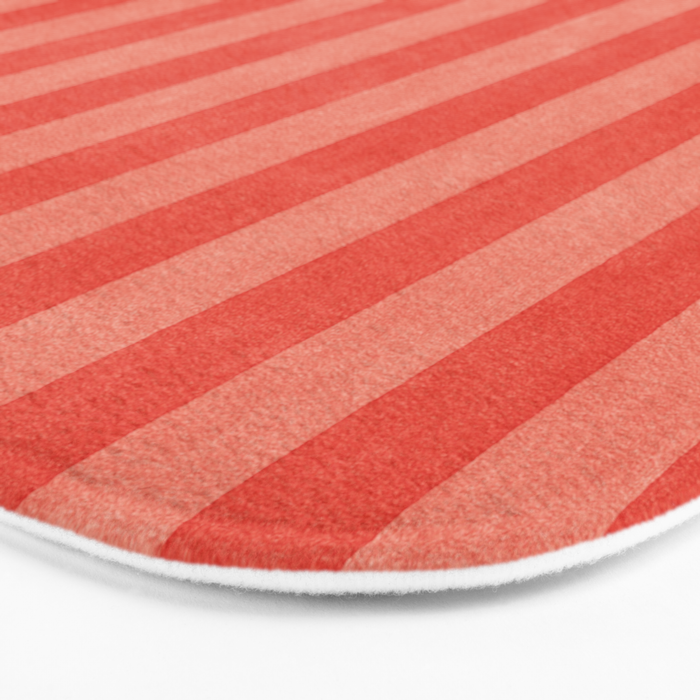 STRIPES - 004 - red Bath Mat Gallery Image 3