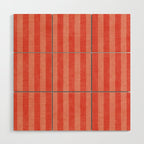STRIPES - 004 - red Wood Wall Art Gallery Image 1