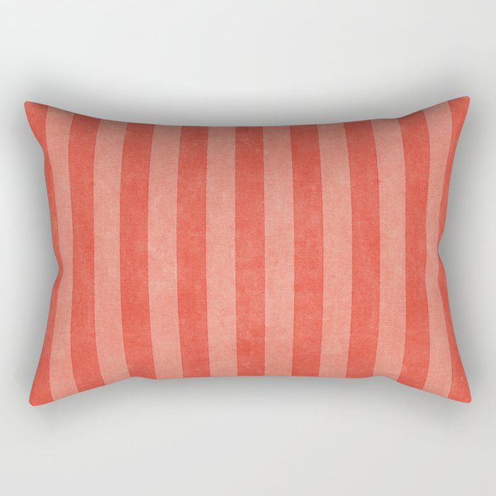 STRIPES - 004 - red Rectangular Pillow Gallery Image 2