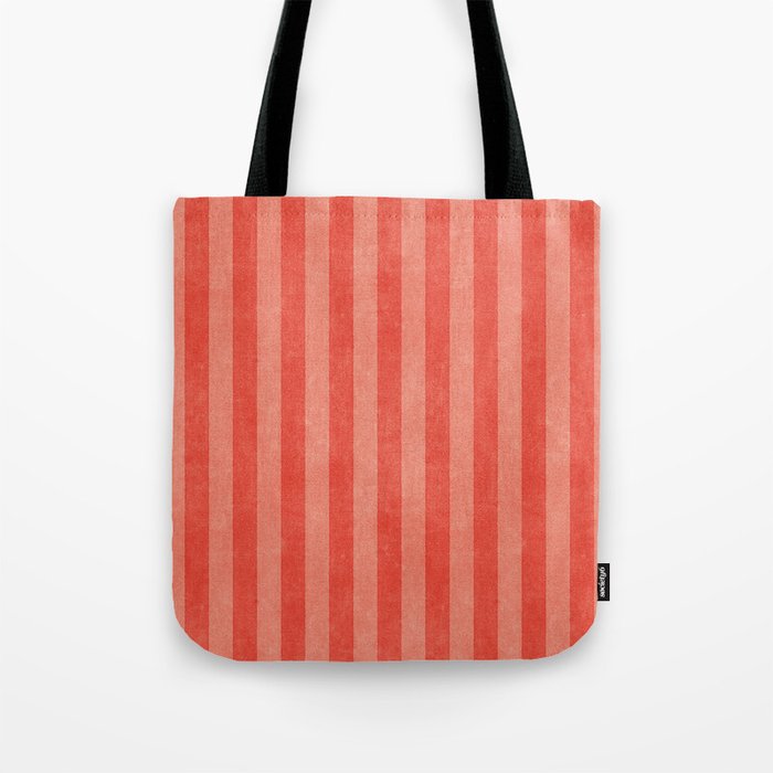STRIPES - 004 - red Tote Bag Gallery Image 1