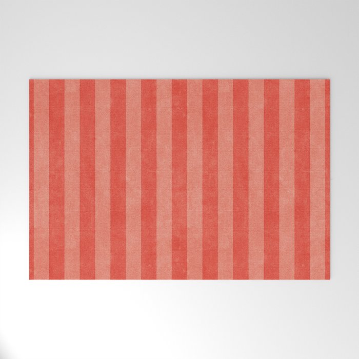 STRIPES - 004 - red Welcome Mat Gallery Image 1