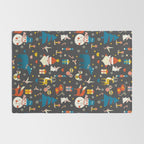Christmas symbols pattern Rug Gallery Image 2