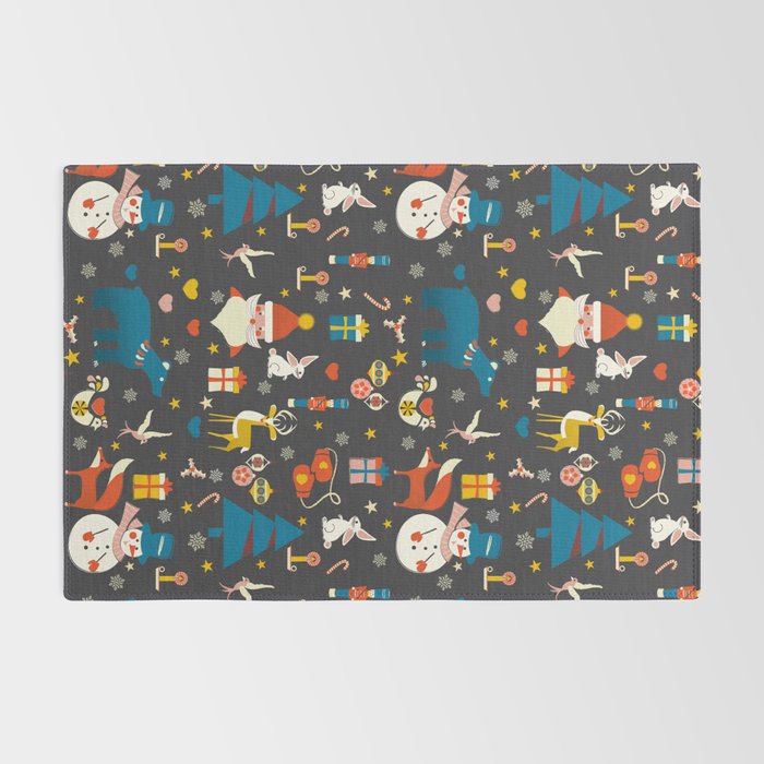 Christmas symbols pattern Rug Gallery Image 2