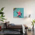 Star on Vintage Neon Sign - Las Vegas Wood Wall Art Gallery Image 2