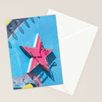 Star on Vintage Neon Sign - Las Vegas Stationery Card Gallery Image 2