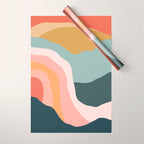 Minimal Landscape #9 - Modern Art Print Wrapping Paper Gallery Image 1