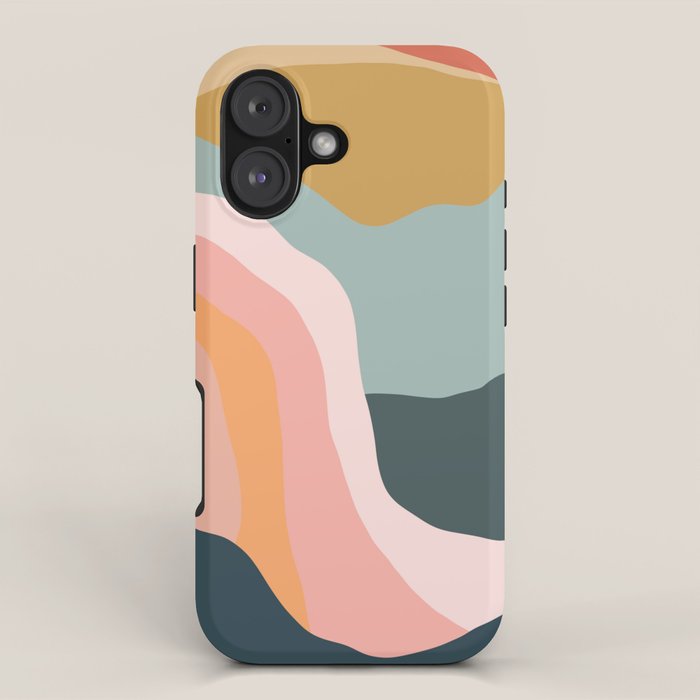 Minimal Landscape #9 - Modern Art Print iPhone Case Gallery Image 1