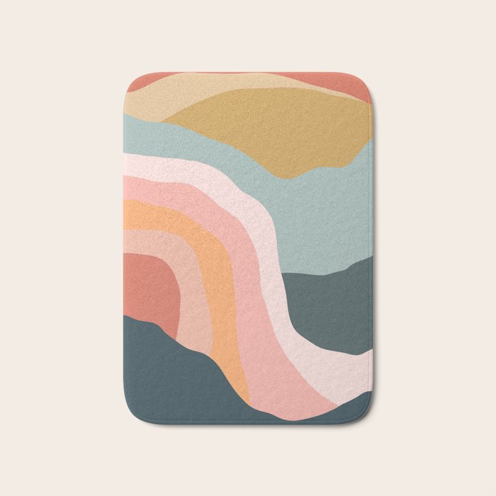 Minimal Landscape #9 - Modern Art Print Bath Mat Gallery Image 1