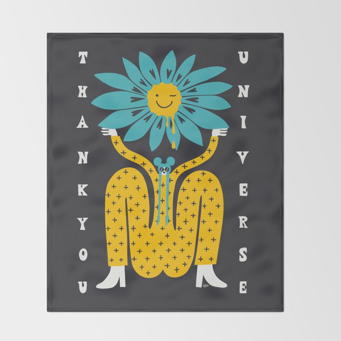 Thank You Universe Throw Blanket Gallery Image 2