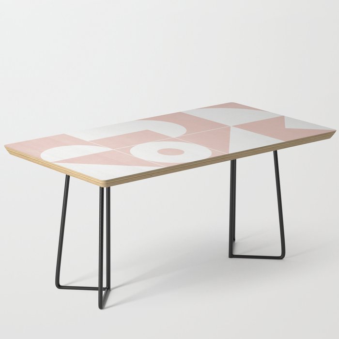 My Favorite Geometric Patterns No.11 - Pale Pink Coffee Table Gallery Image 1