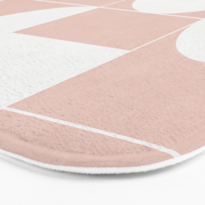 My Favorite Geometric Patterns No.11 - Pale Pink Bath Mat Gallery Image 3