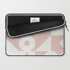 My Favorite Geometric Patterns No.11 - Pale Pink Laptop Sleeve Gallery Image 2