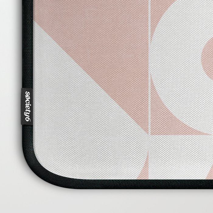 My Favorite Geometric Patterns No.11 - Pale Pink Laptop Sleeve Gallery Image 3