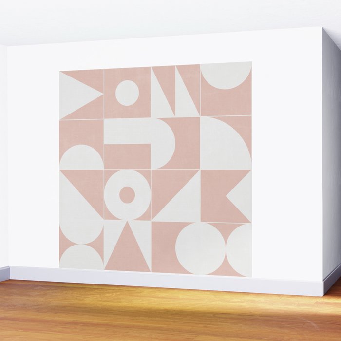 My Favorite Geometric Patterns No.11 - Pale Pink Wall Mural Gallery Image 2