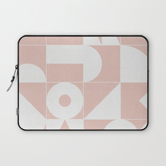 My Favorite Geometric Patterns No.11 - Pale Pink Laptop Sleeve Gallery Image 1