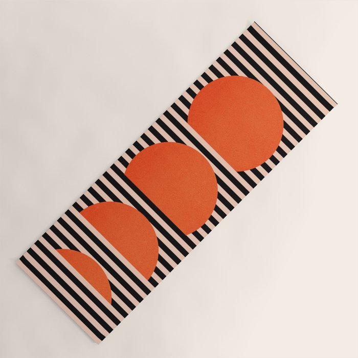 Abstraction_SUNSET_LINE_ART_Minimalism_001 Yoga Mat Gallery Image 1