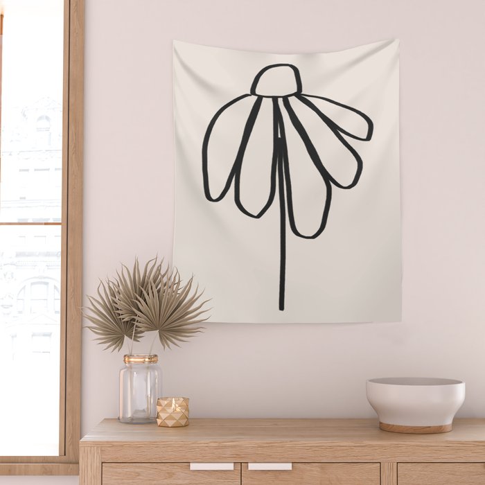 Minimal Flora #2 Wall Tapestry Gallery Image 2