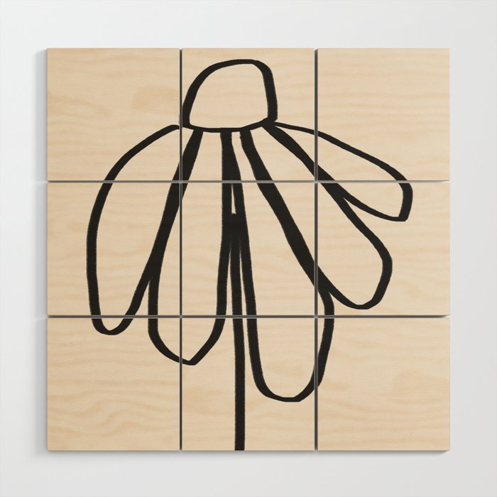 Minimal Flora #2 Wood Wall Art Gallery Image 1