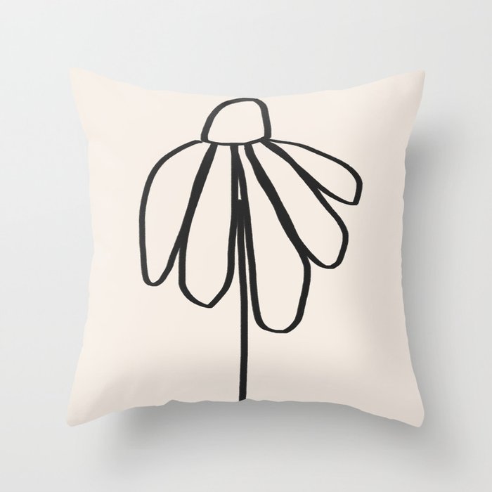 Minimal Flora #2 Throw Pillow Gallery Image 6