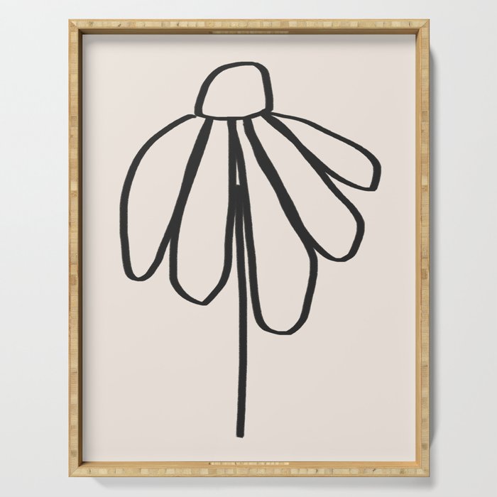 Minimal Flora #2 Serving Tray Gallery Image 1