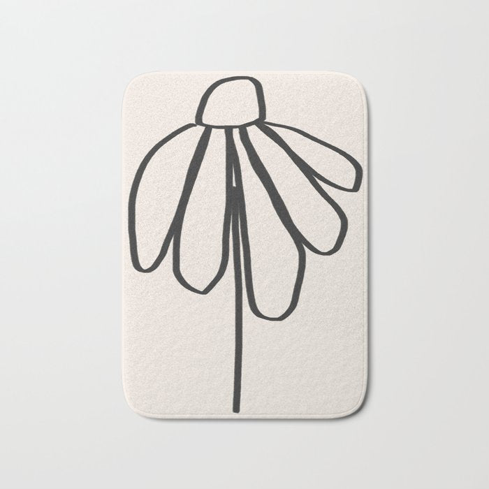 Minimal Flora #2 Bath Mat Gallery Image 1