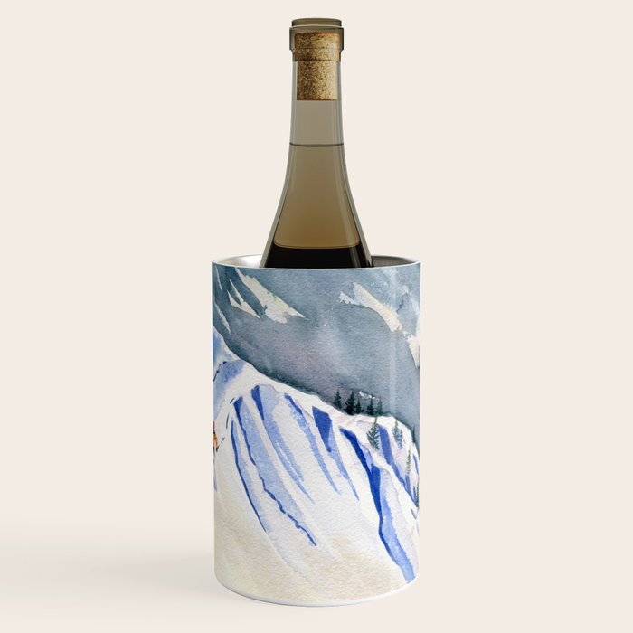 Powder Skiing 2 Wine Chiller Gallery Image 3