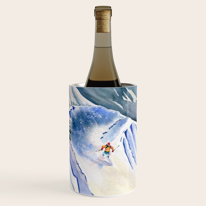Powder Skiing 2 Wine Chiller Gallery Image 1