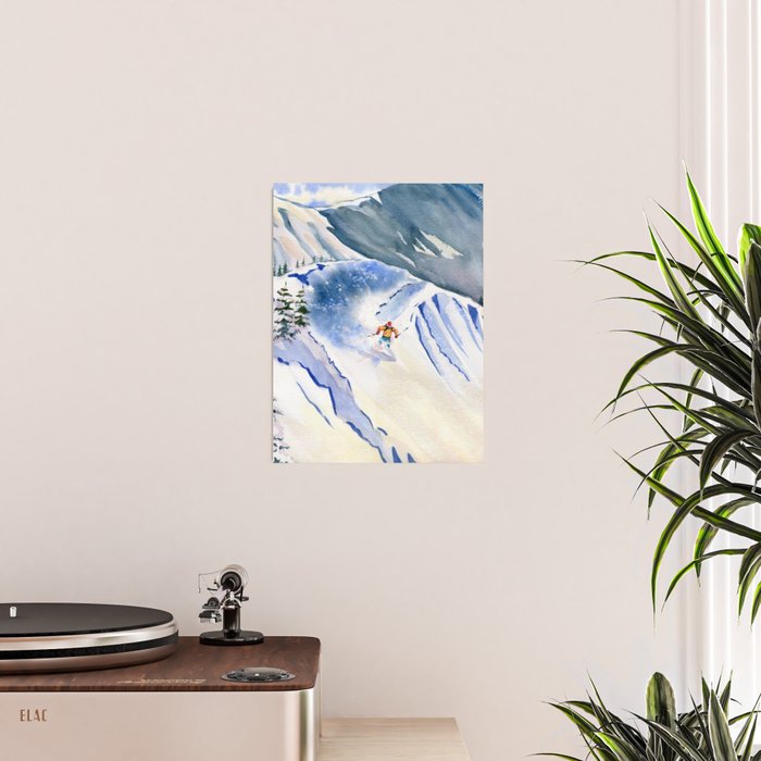 Powder Skiing 2 Poster Gallery Image 2