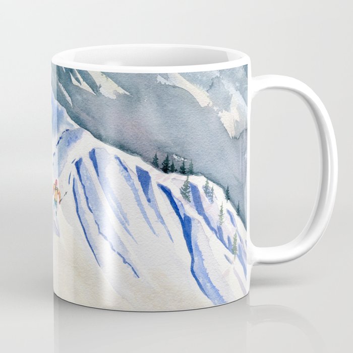 Powder Skiing 2 Coffee Mug Gallery Image 1