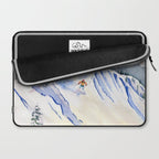 Powder Skiing 2 Laptop Sleeve Gallery Image 2