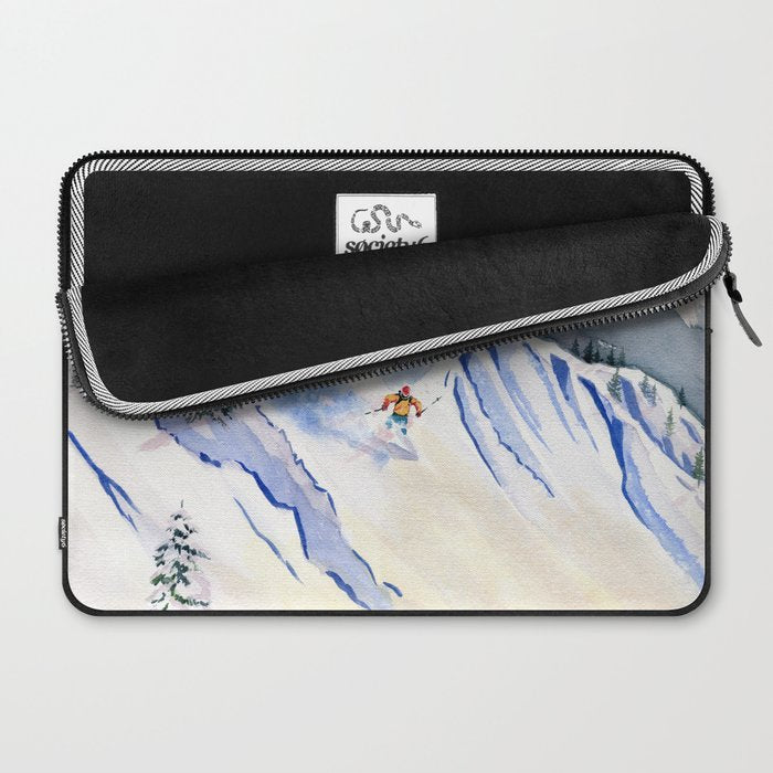 Powder Skiing 2 Laptop Sleeve Gallery Image 2