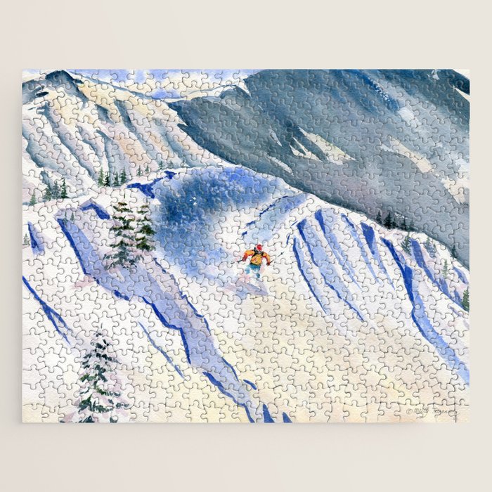 Powder Skiing 2 Jigsaw Puzzle Gallery Image 1