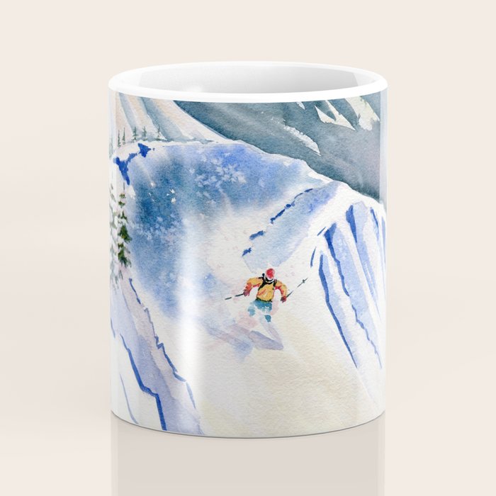 Powder Skiing 2 Coffee Mug Gallery Image 4