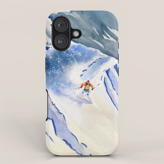 Powder Skiing 2 iPhone Case Gallery Image 1