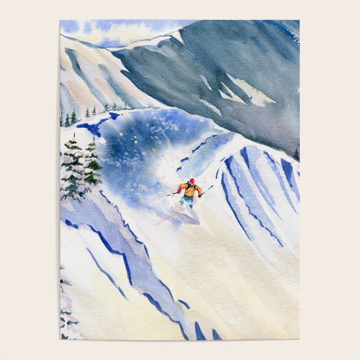 Powder Skiing 2 Poster Gallery Image 4
