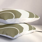 Wind-kissed Plant / Olive Green Pillow Sham Gallery Image 3