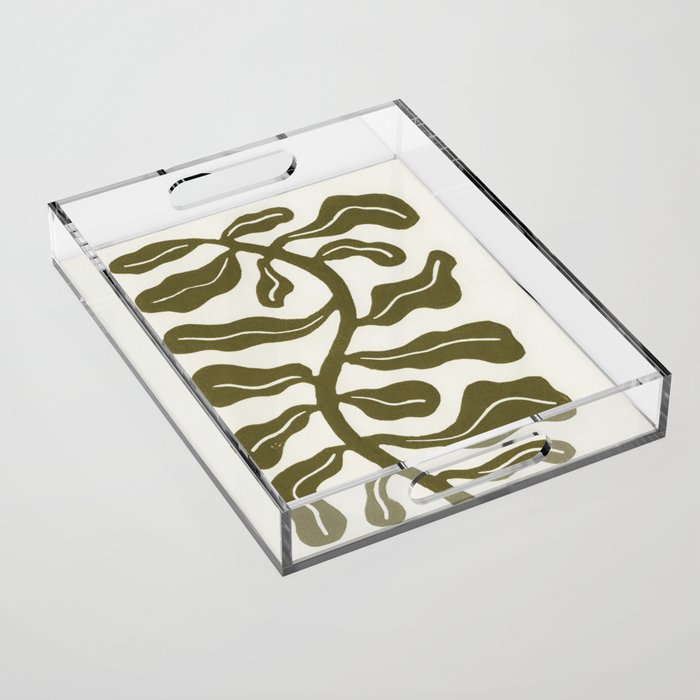 Wind-kissed Plant / Olive Green Acrylic Tray Gallery Image 1